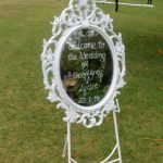 Mirror Welcome Easel